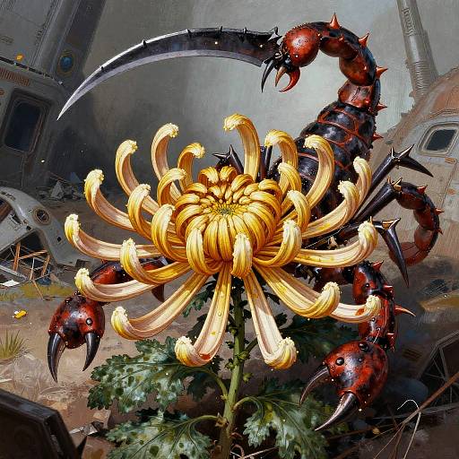 Fierce Floral-Fusion in Space Graveyard