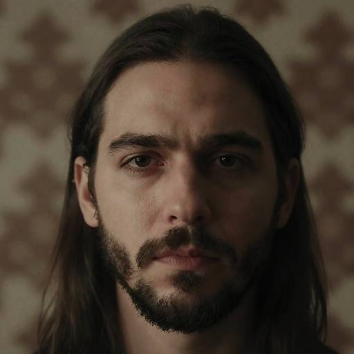 Intense Portrait of Caucasian Man