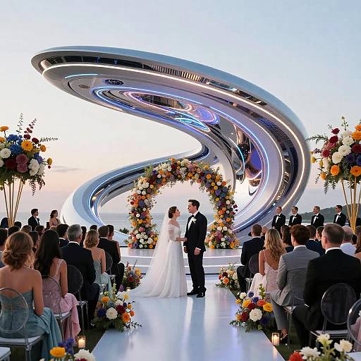 Futuristic Luxury Wedding Ceremony