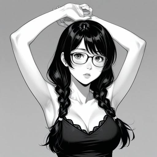 Monochrome Portrait of Hanekawa Tsubasa