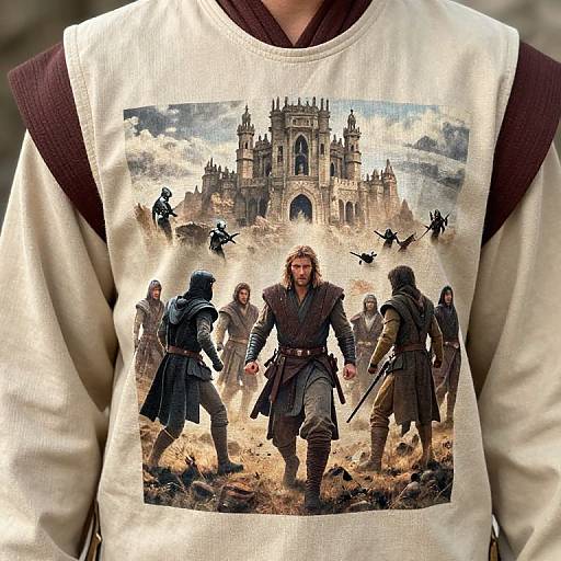 Jedi Army Battle Scene Printed Sweatshirt