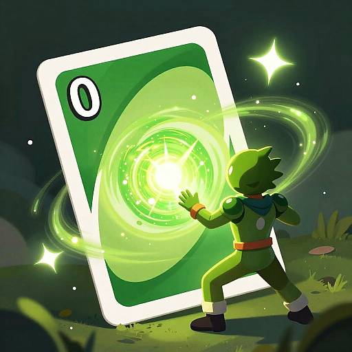 Glowing Uno Reverse Energy Vortex