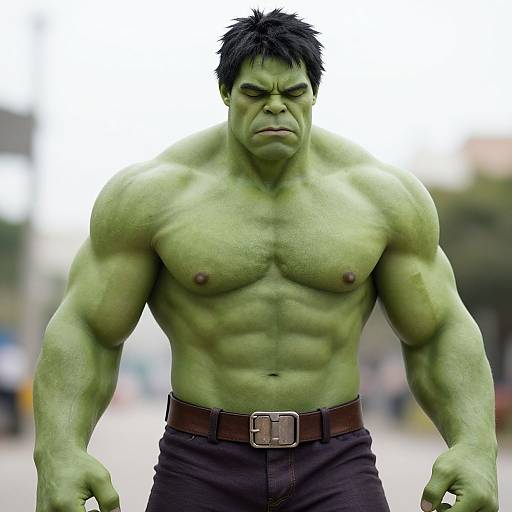 Realistic Muscular Hulk Cosplay Male
