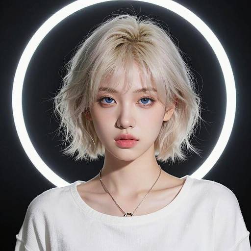 Ethereal Digital Portrait of Youth