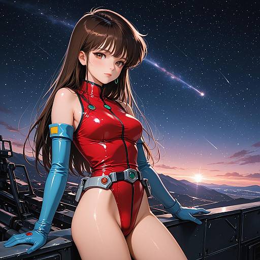 Retro Sci-Fi Girl in Leotard