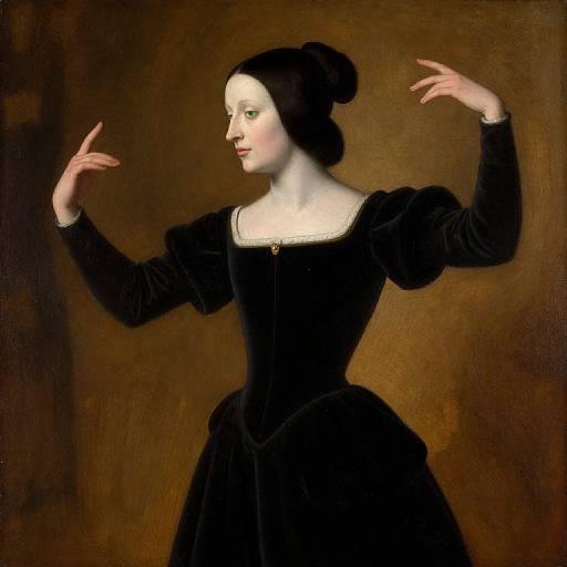 Medieval Noble Lady Playing DDR