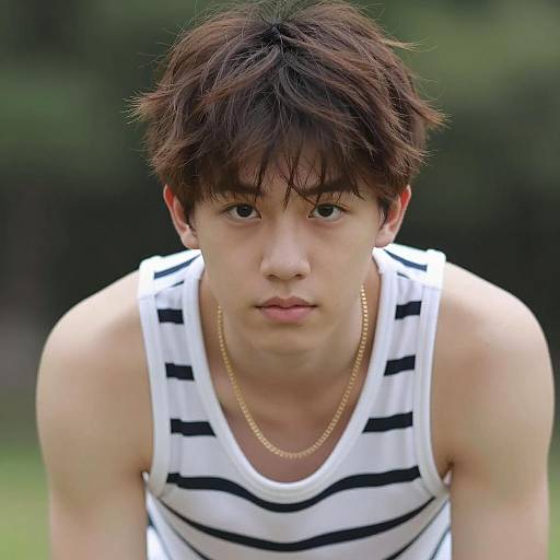 Close-Up Portrait of a Young Man