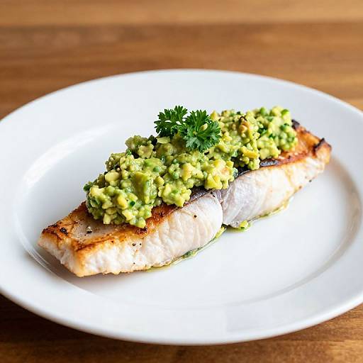 Cedar-Planked Trout with Asian Guacamole