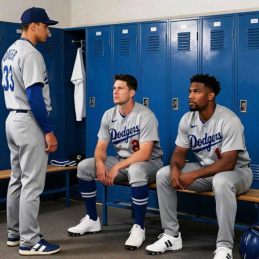 Intense Dodgers Moment in Locker Room