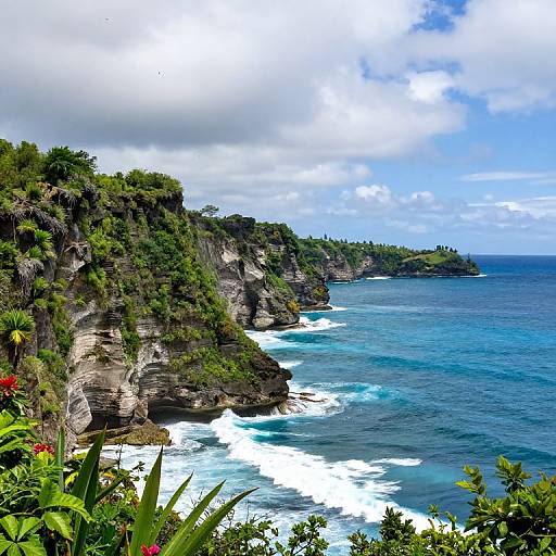 Negril Cliffs Overlooking Caribbean Sea