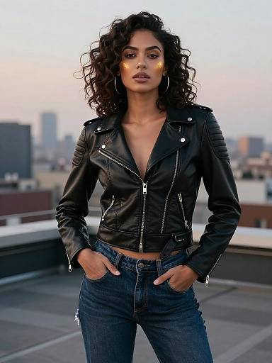 Edgy Twilight Fashion Portrait of Woman