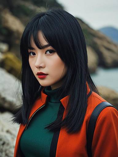 Realistic Girl in Rock Lee Costume