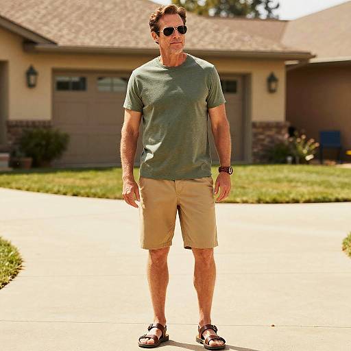 Cinematic Portrait of Casual Suburban Man