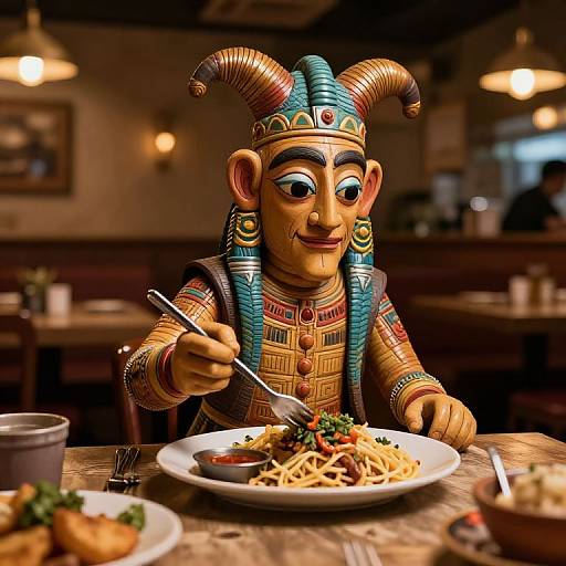 Cinematic Ferengi Restaurant Food Photography