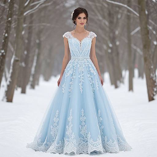 Elegant Winter Wedding in Snowy Forest