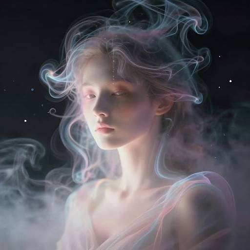 Abstract Smoke and Light Character