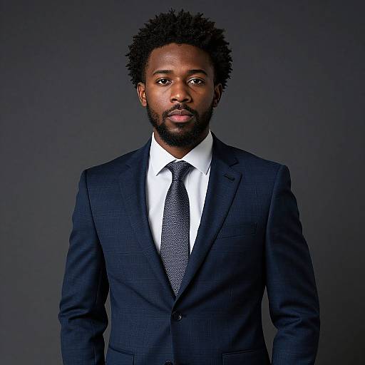 Confident African American Man Portrait