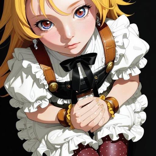 Stylish Portrayal of a Blonde Girl