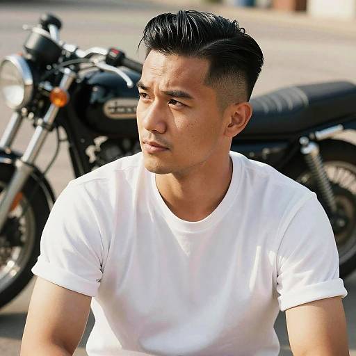 1950s Greaser Man Portrait