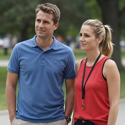 Outdoor Portrait of Couple in Park