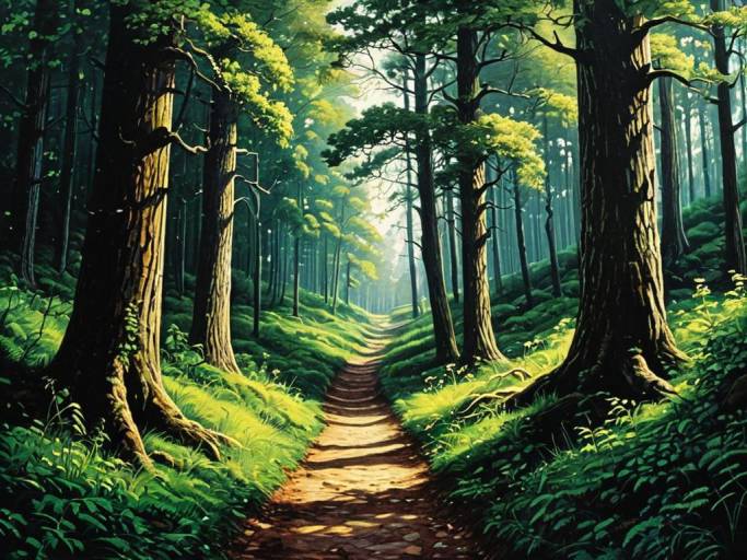 Enchanting Forest Pathway to Serenity