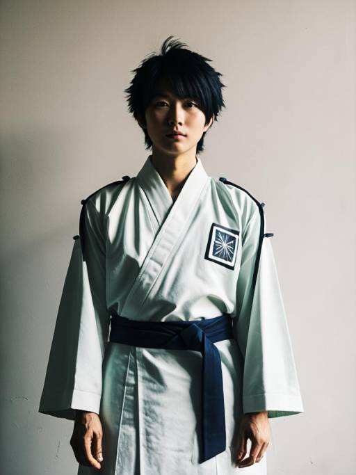 Man in Seishi Yodogawa Cosplay Costume
