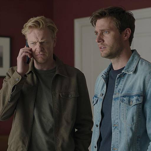 Tension in a Dimly Lit Room