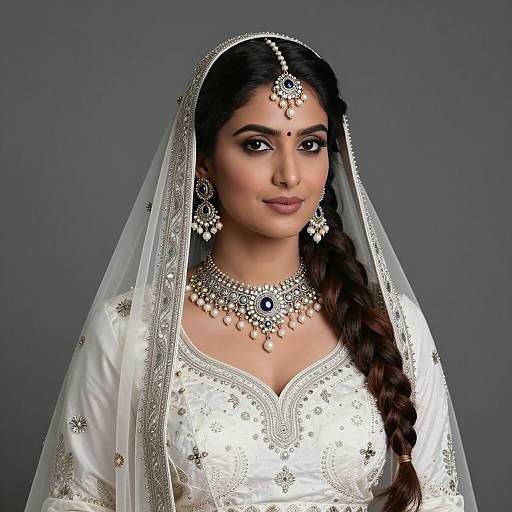 Elegant Indian Woman in Traditional Wedding Attire