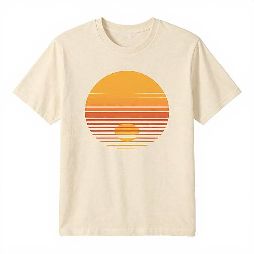 Vintage Retro Sunset T-Shirt Design