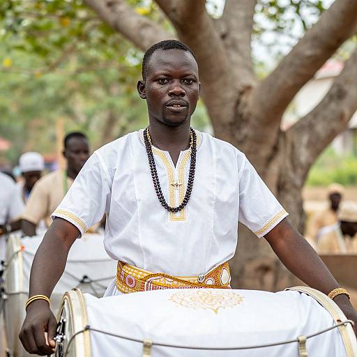 Dark-Skinned Male with Nagada Costume