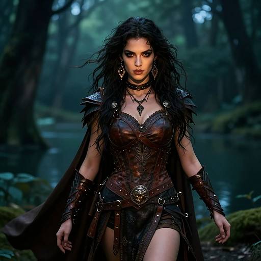 Photorealistic Female Druid Portrait