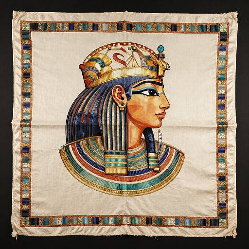 Dorothea Lange Ornate Nemes Headcloth