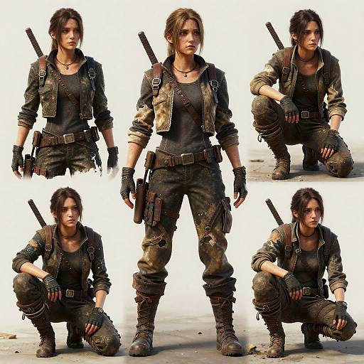 Post-Apocalyptic Survivor Character Poses