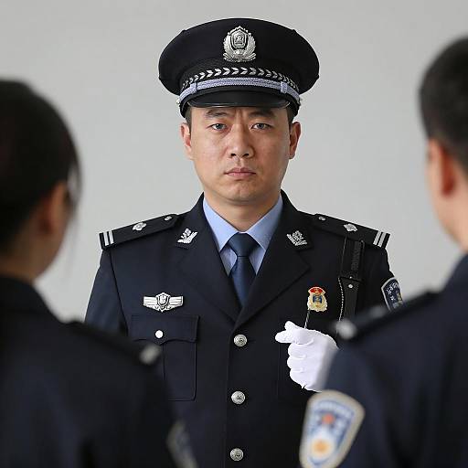 Male Police Officer Portrait in Uniform