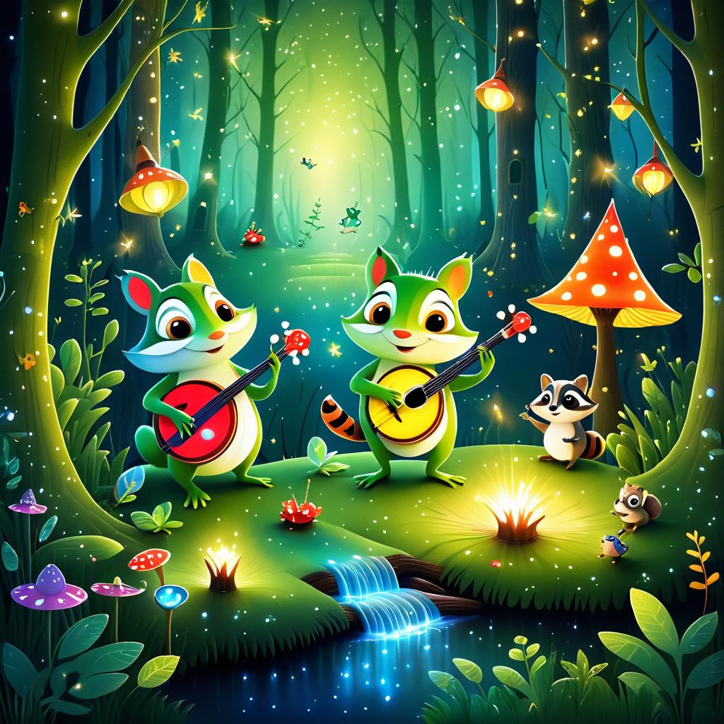 Whimsical Magical Forest Creatures Adventure