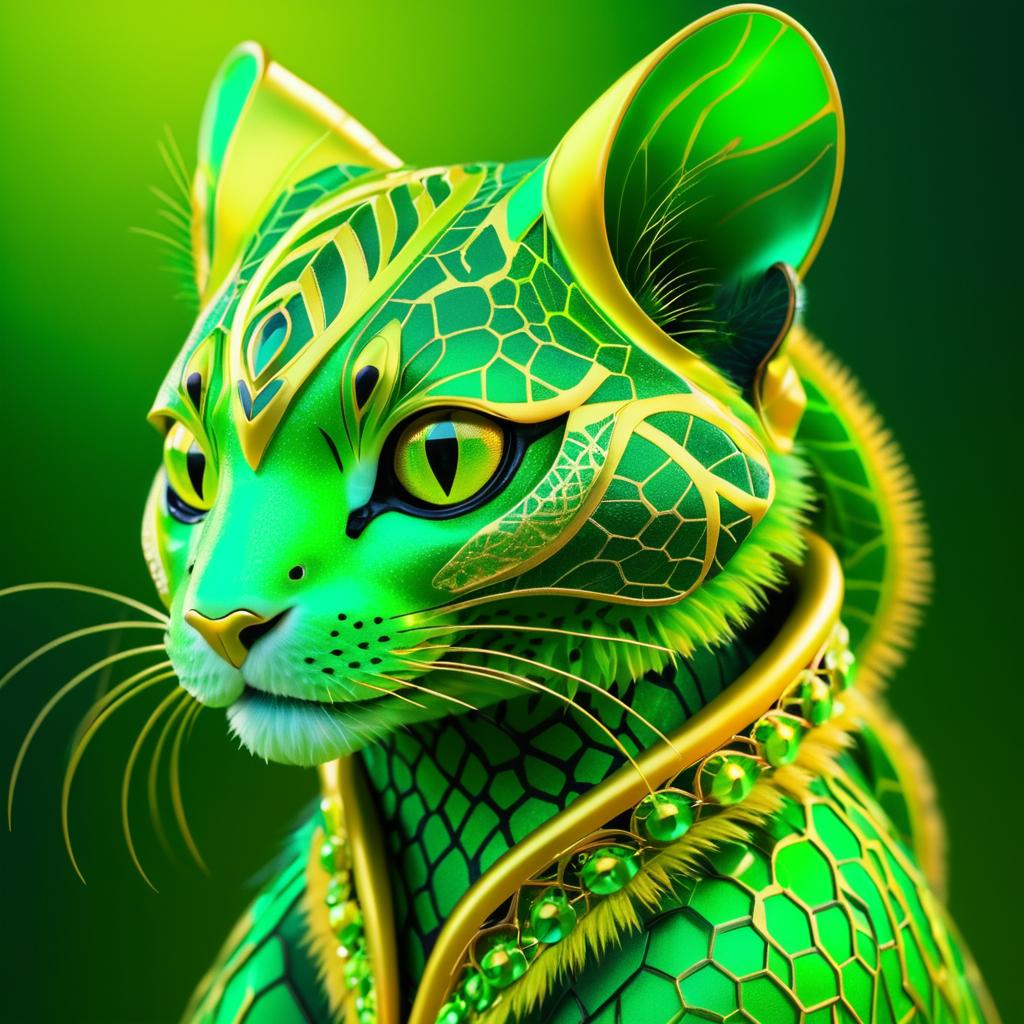 Exotic Feline Alien Species Design