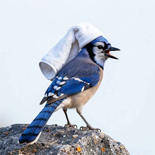 Lively Blue Jay in Morning Light