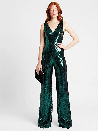 Emerald Sequin Jumpsuit Catalog Portrait