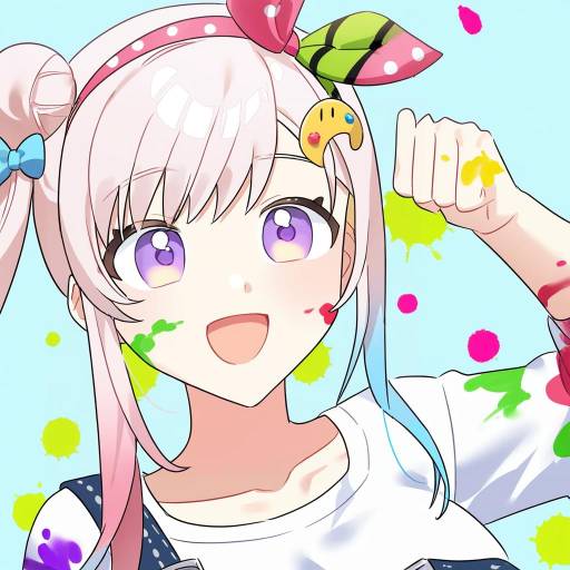 Illustration of Airani iofifteen (1st costume), hololive in the style of Habsida (habsida hpy)