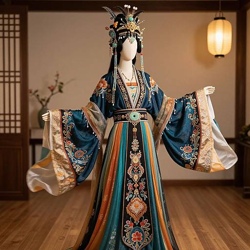 Traditional Asian Mannequin Fashion Display