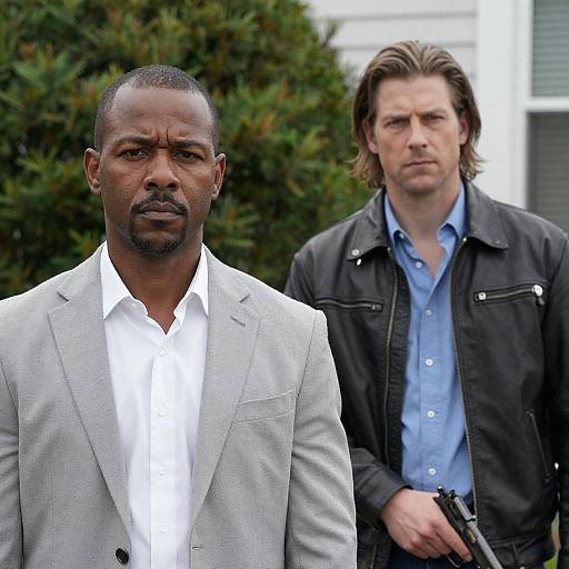 Intense Outdoor Portrait of Two Men