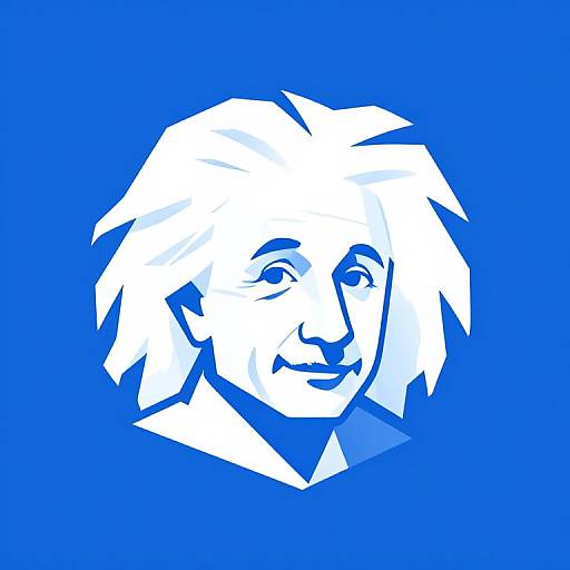 Minimalist Geometric Einstein Logo