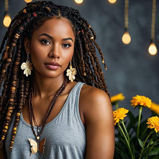 Elegant Portrait of a Black Woman