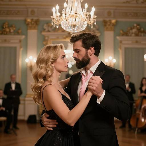 Elegant Dance in an Ornate Setting