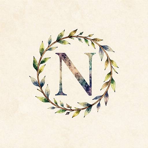 Ambigram Logo with Organic Vines