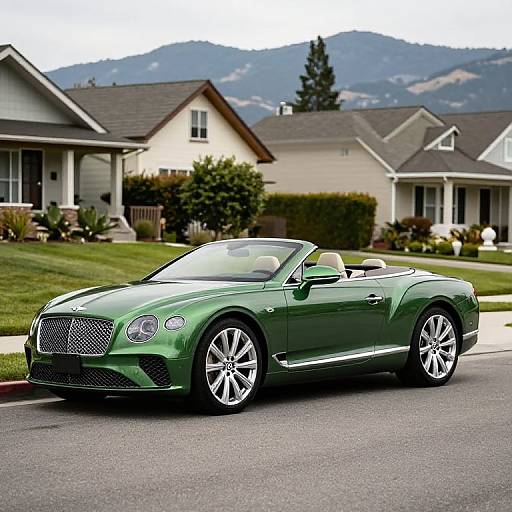 Luxurious Green Bentley Continental GTC