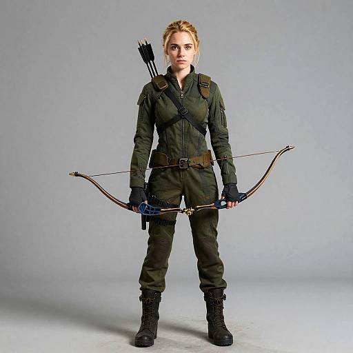 Realistic Full-Length Katniss Everdeen Portrait