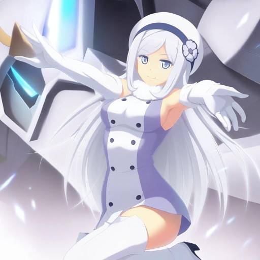 Illustration of Aila jyrkiainen, gundam in the style of Paint musume