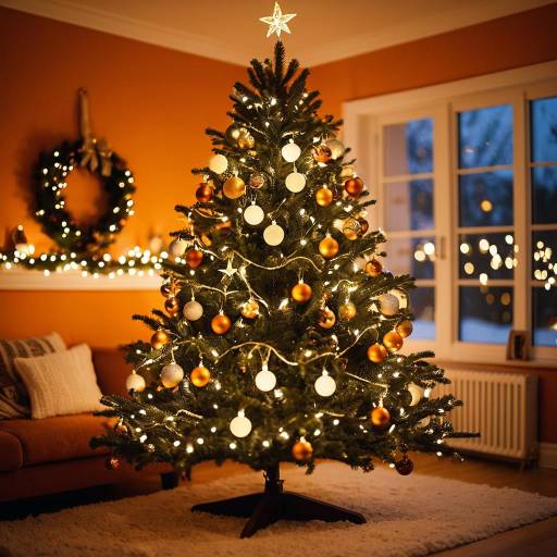 Festive Christmas Tree in Cozy Setting