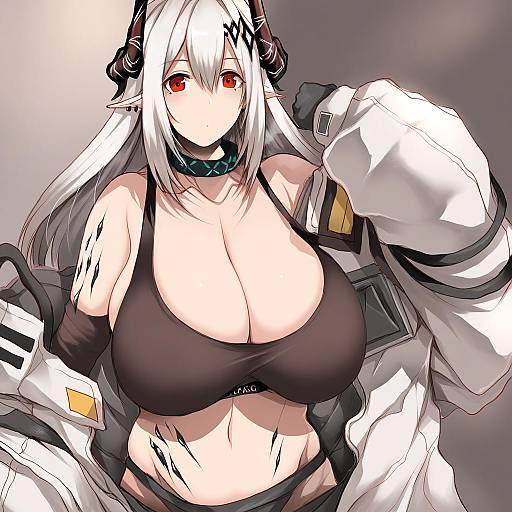 Illustration of Mudrock (elite ii) (arknights), arknights in the style of Tsukasawa takamatsu